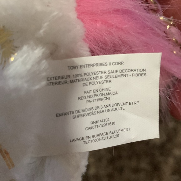 Toby Enterprises Unicorn Purse 11" Plush RN#144702 - Picture 5 of 6